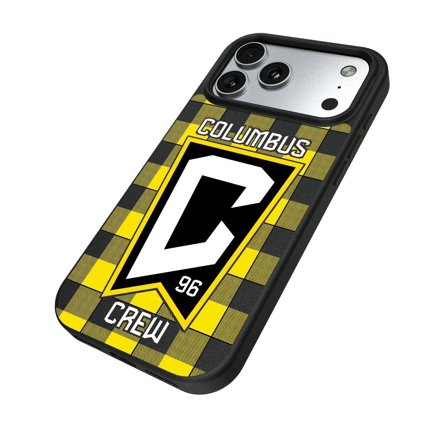 Columbus Crew Plaid MagSafe Compatible Phone Case for Apple iPhone