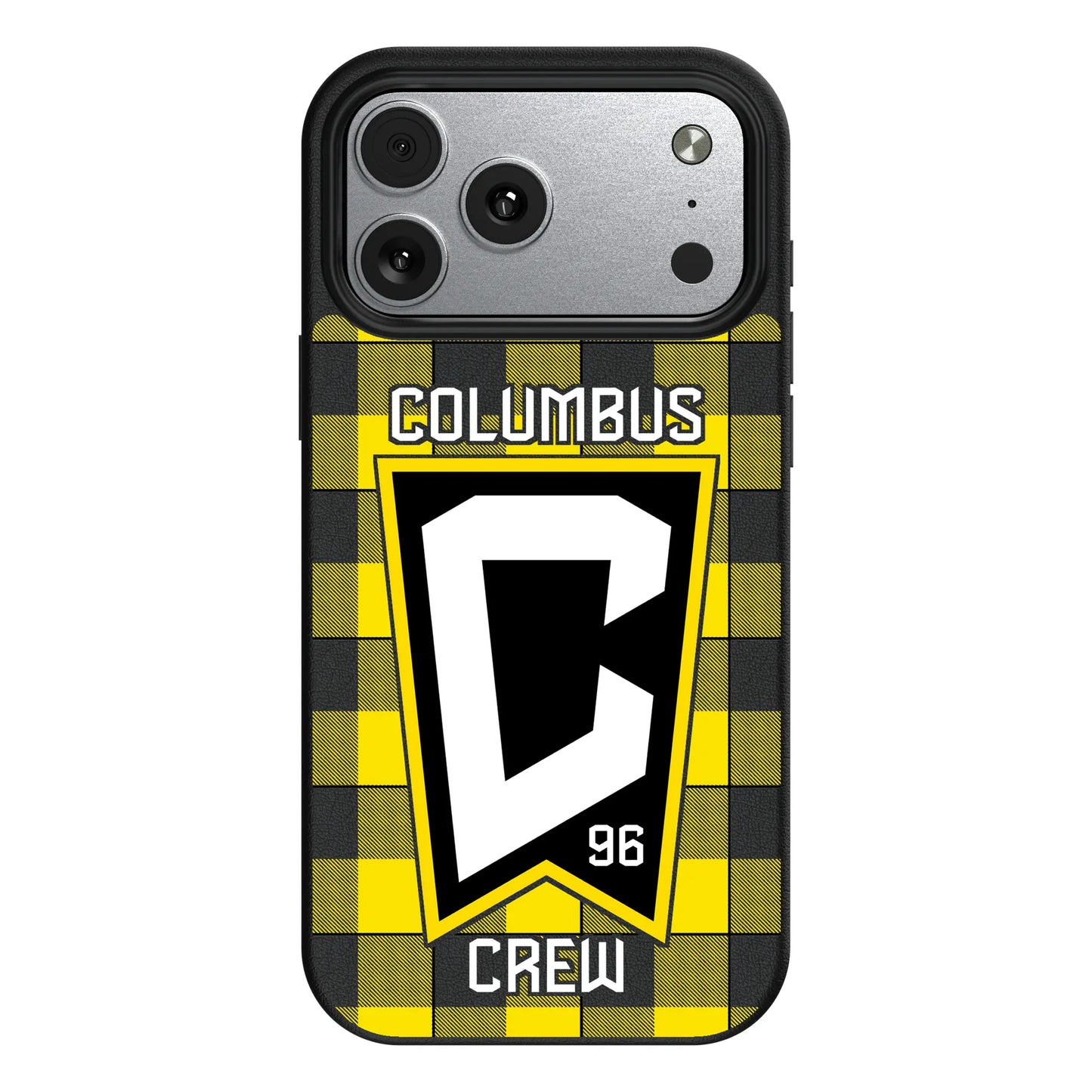 Columbus Crew Plaid MagSafe Compatible Phone Case for Apple iPhone