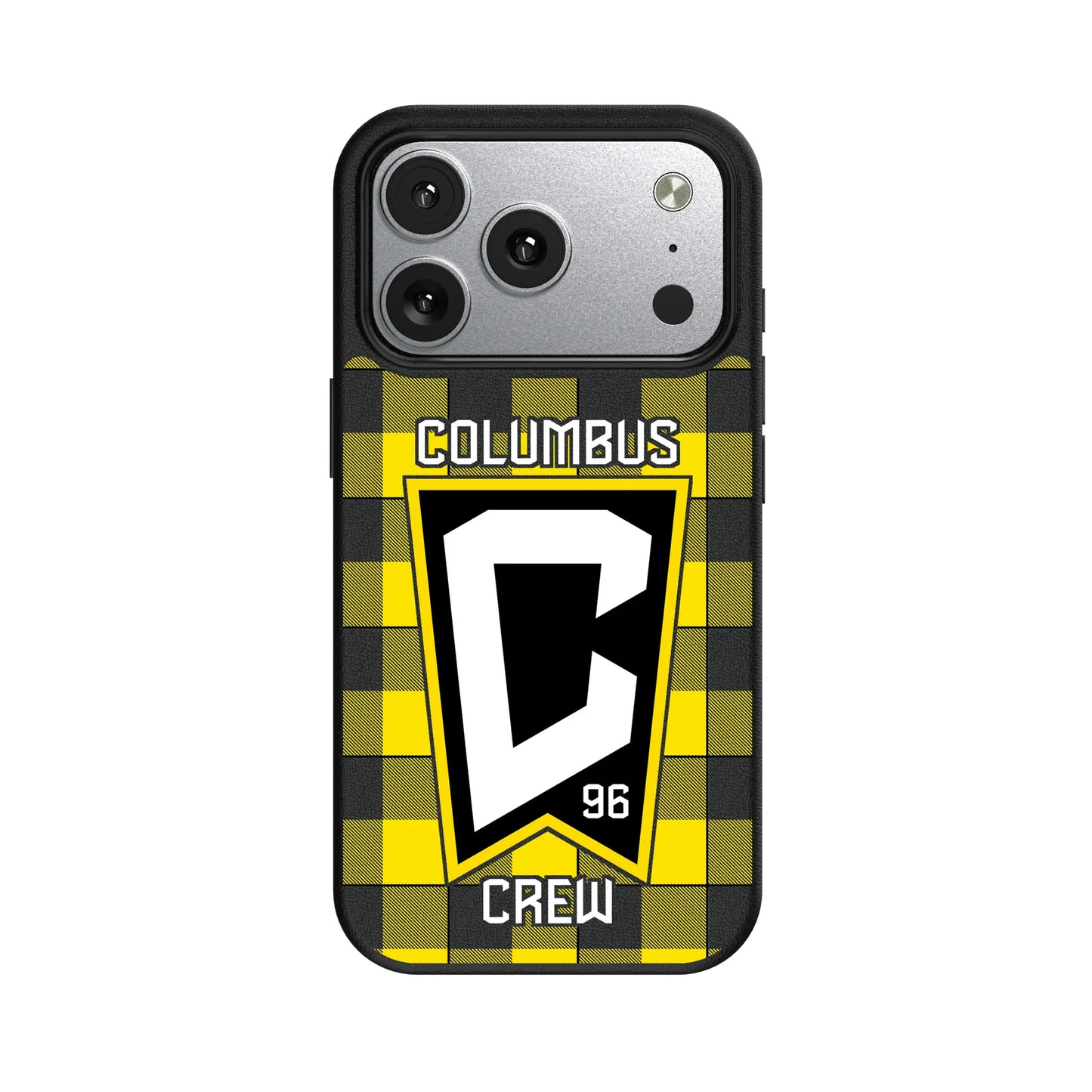 Columbus Crew Plaid MagSafe Compatible Phone Case for Apple iPhone