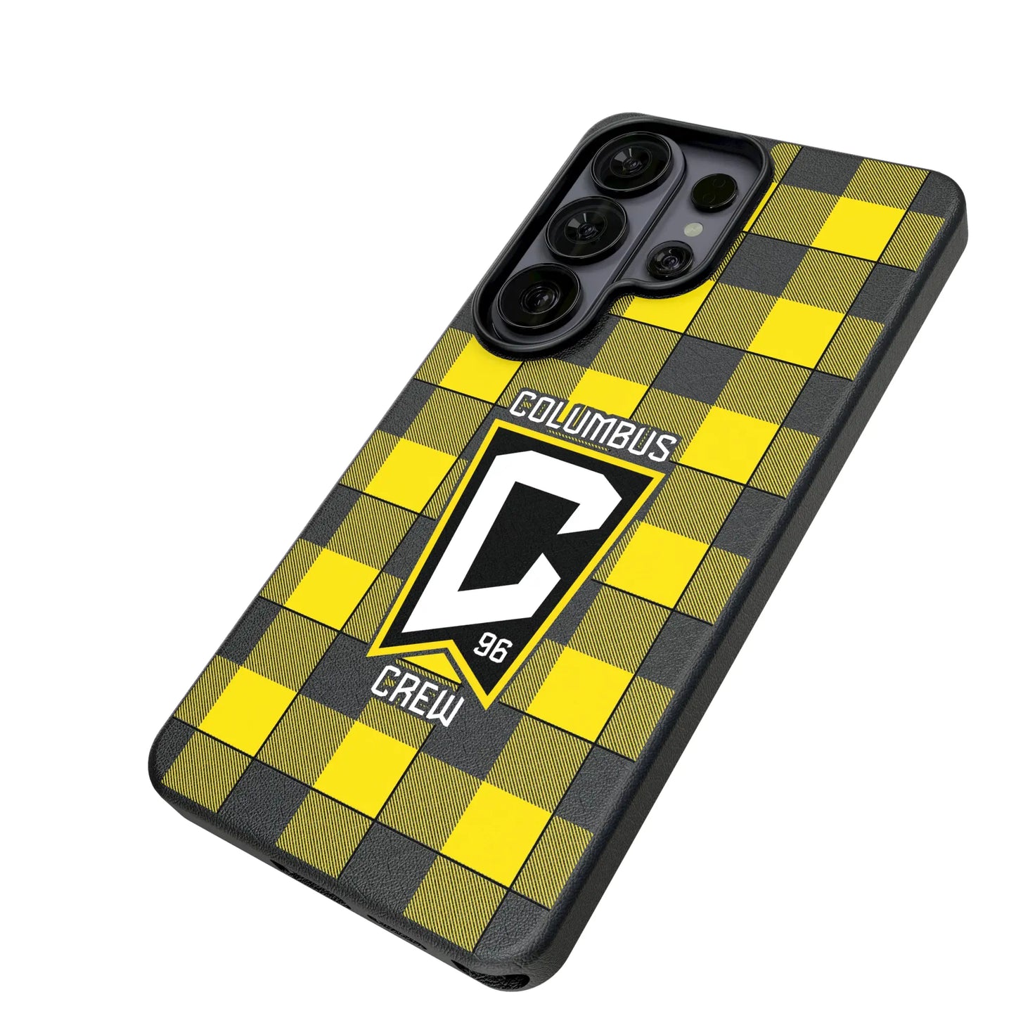 Columbus Crew Plaid MagSafe Compatible Phone Case for Samsung Galaxy