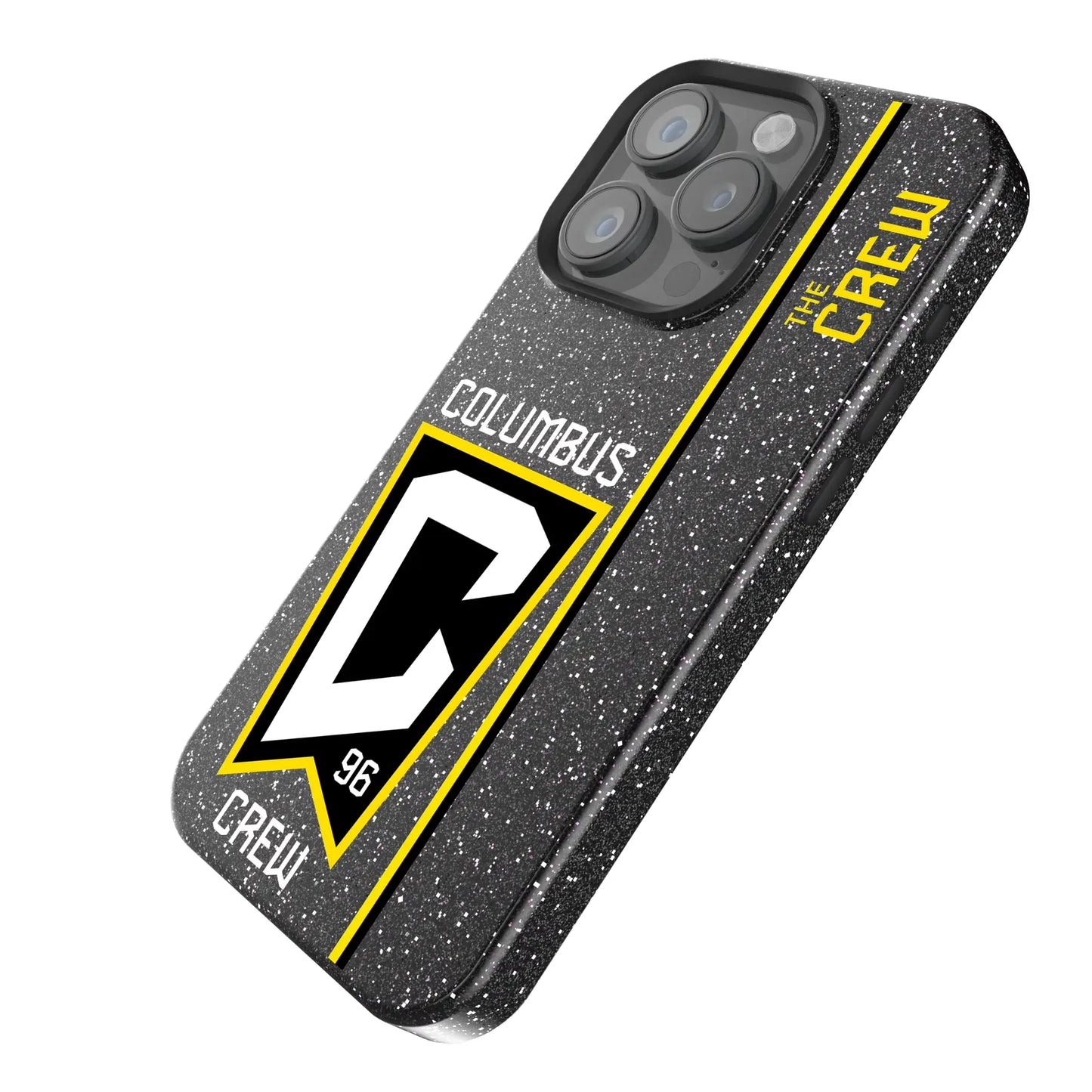 Columbus Crew Sidebar Black Bling Phone Case for Apple iPhone