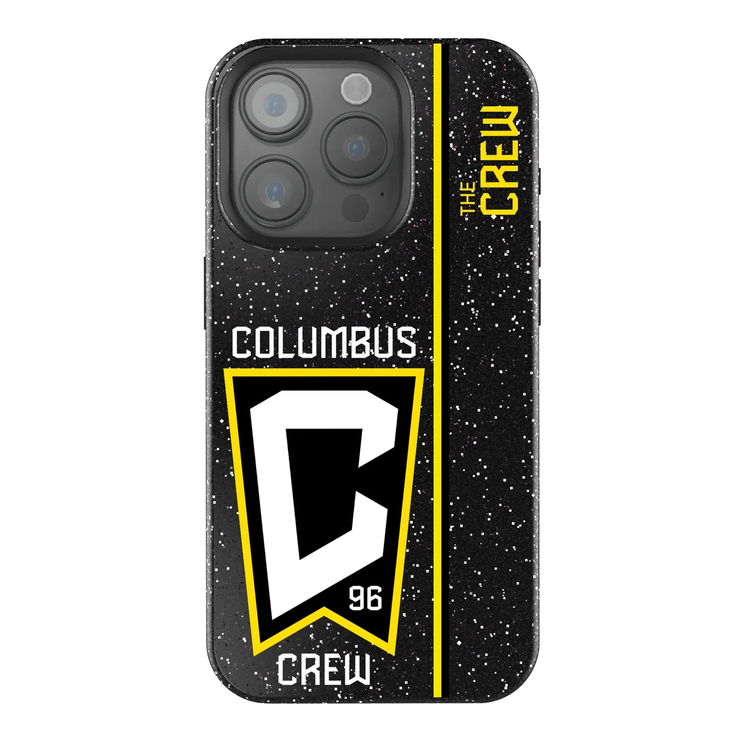 Columbus Crew Sidebar Black Bling Phone Case for Apple iPhone