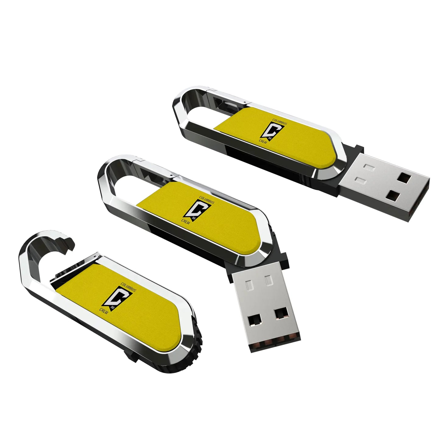 Columbus Crew Solid USB 64GB Clip Style Flash Drive