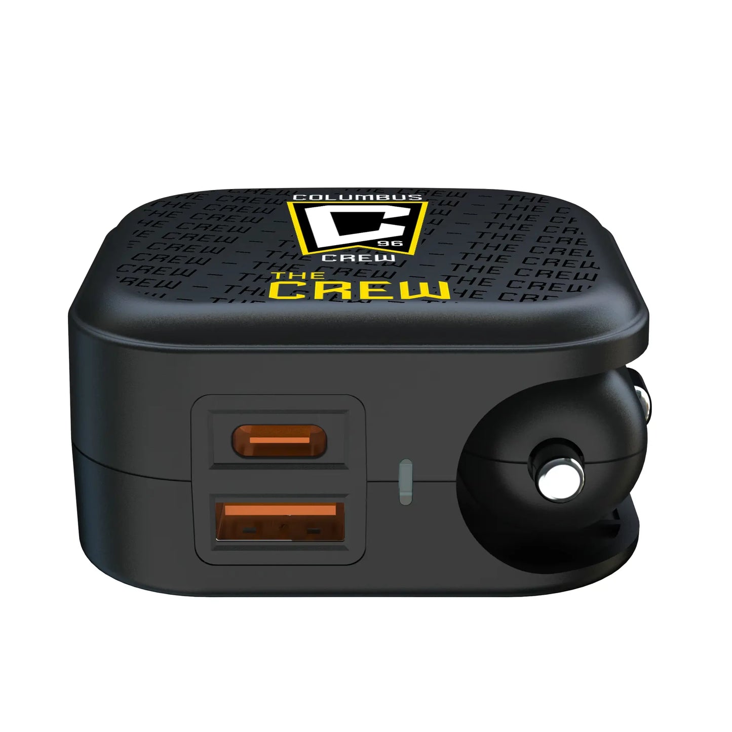 Columbus Crew Text Backdrop 2 in 1 USB A/C Charger