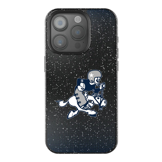 Dallas Cowboys 1966-1969 Historic Collection Linen Black Bling Phone Case for Apple iPhone