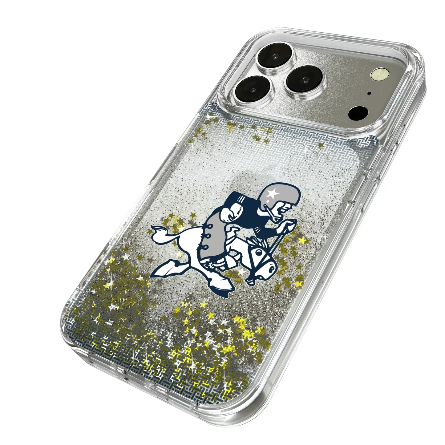 Dallas Cowboys 1966-1969 Historic Collection Linen Glitter Phone Case for Apple iPhone