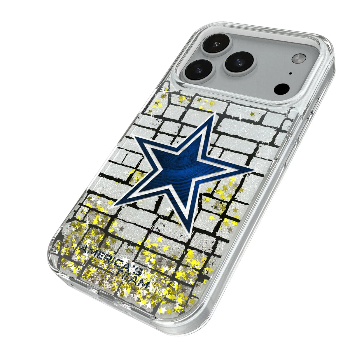 Dallas Cowboys Brick Glitter Phone Case for Apple iPhone