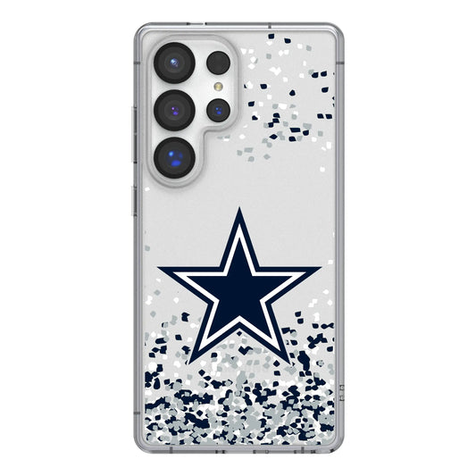 Dallas Cowboys Confetti Clear Phone Case for Samsung Galaxy