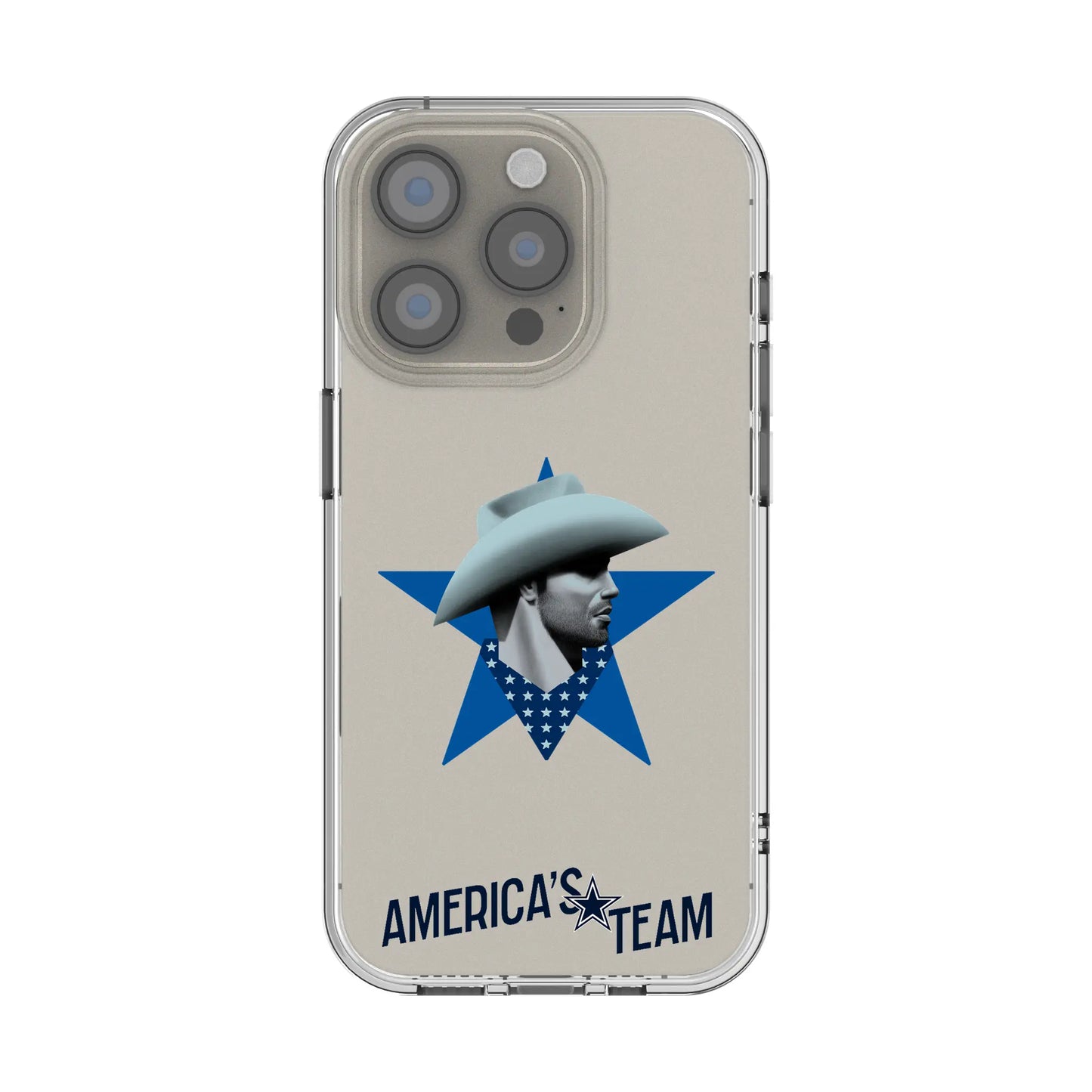 Dallas Cowboys Deco Clear Phone Case for Apple iPhone