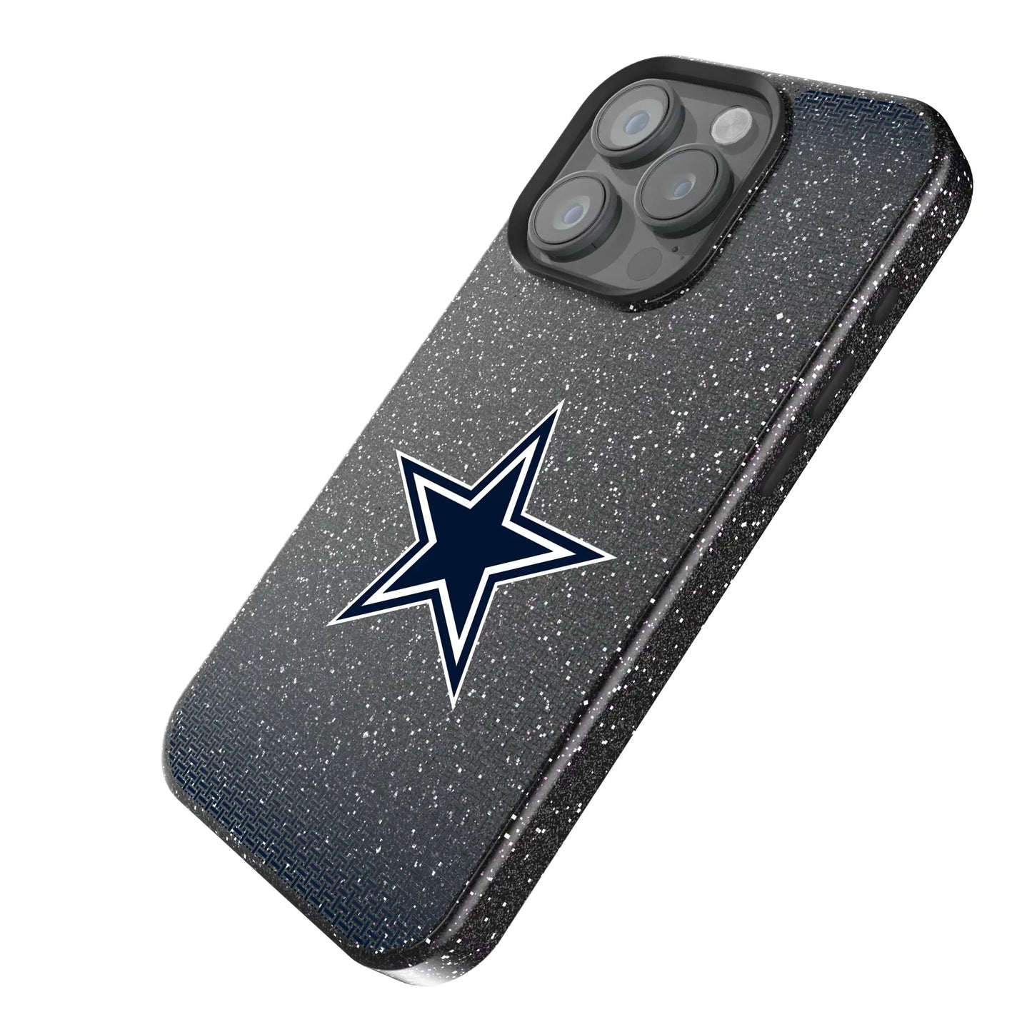 Dallas Cowboys Linen Black Bling Phone Case for Apple iPhone