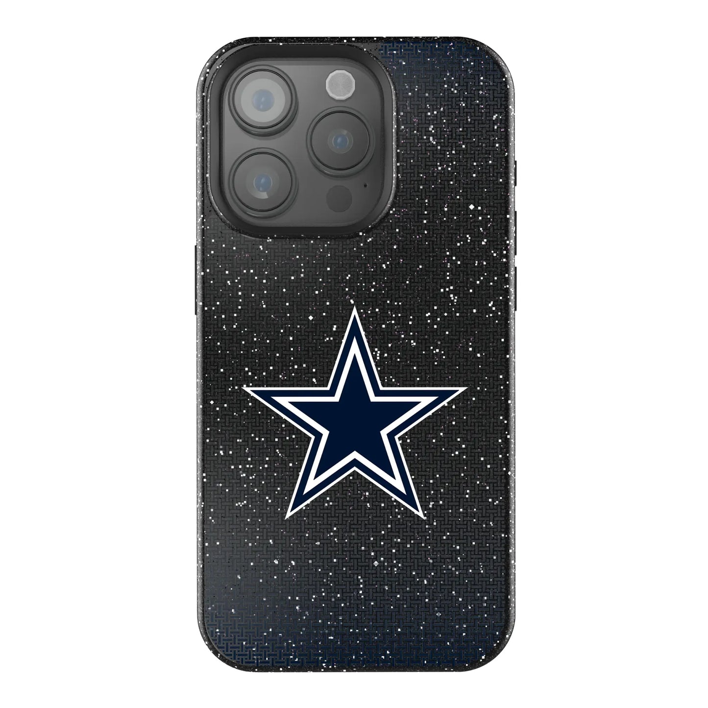 Dallas Cowboys Linen Black Bling Phone Case for Apple iPhone