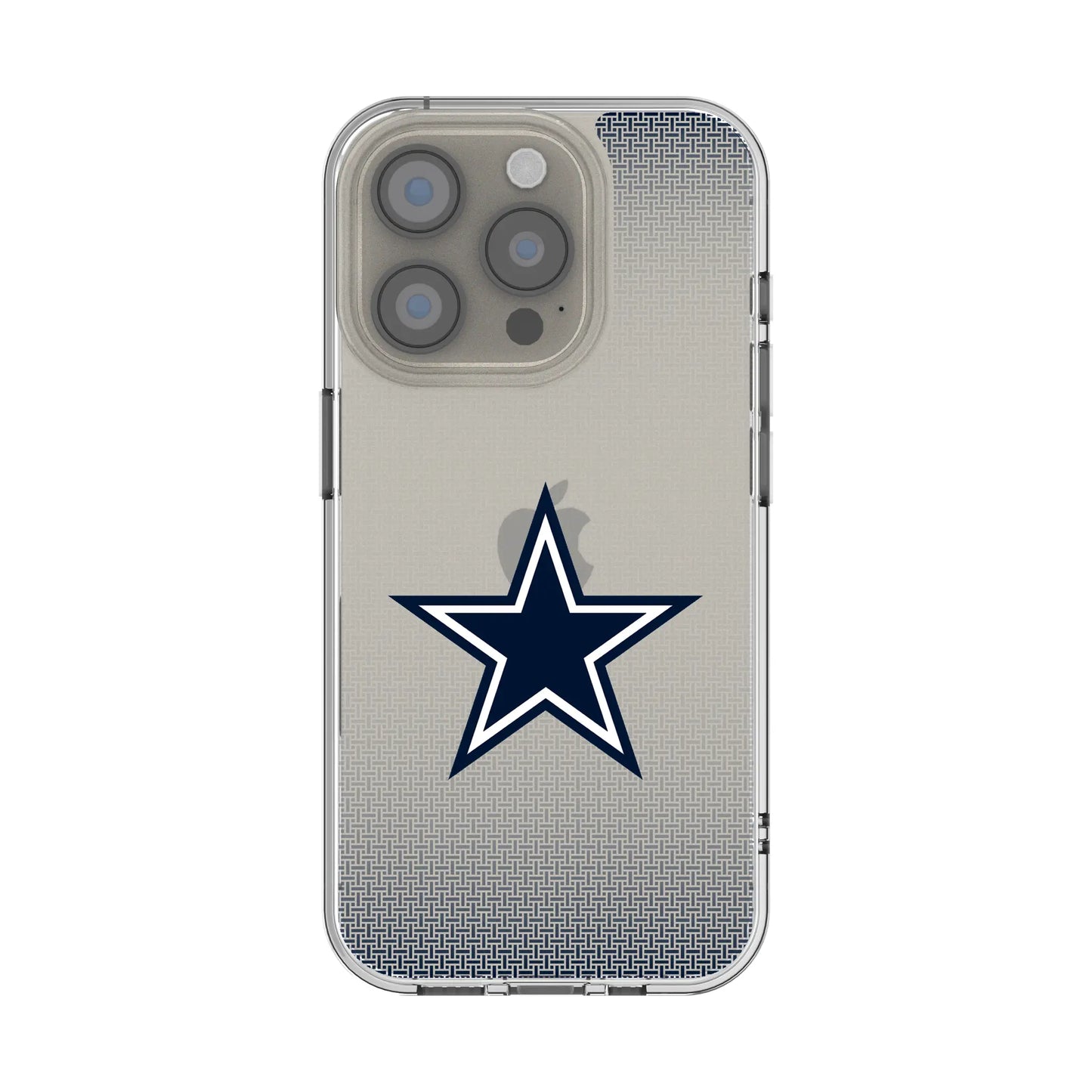 Dallas Cowboys Linen Clear Phone Case for Apple iPhone