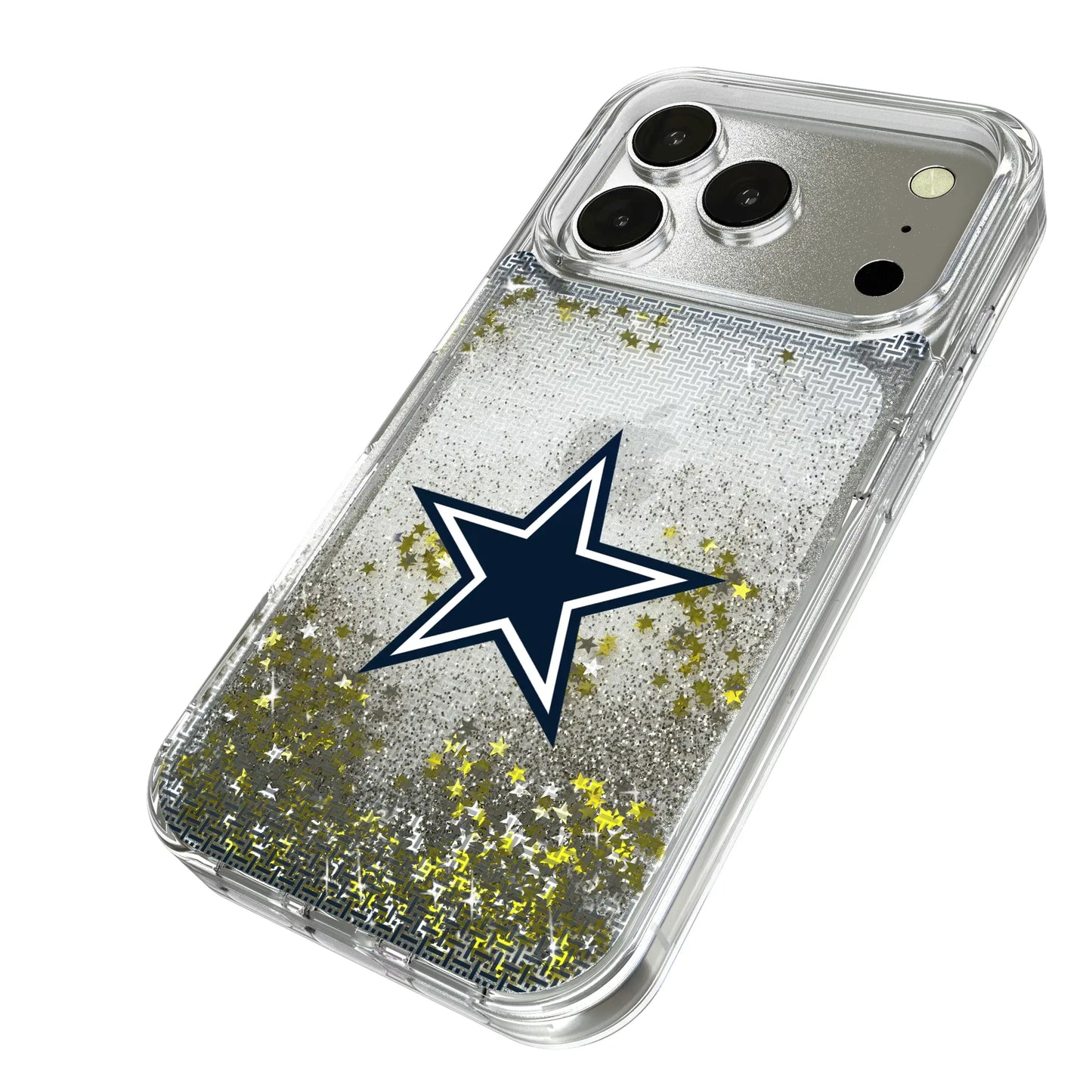 Dallas Cowboys Linen Glitter Phone Case for Apple iPhone