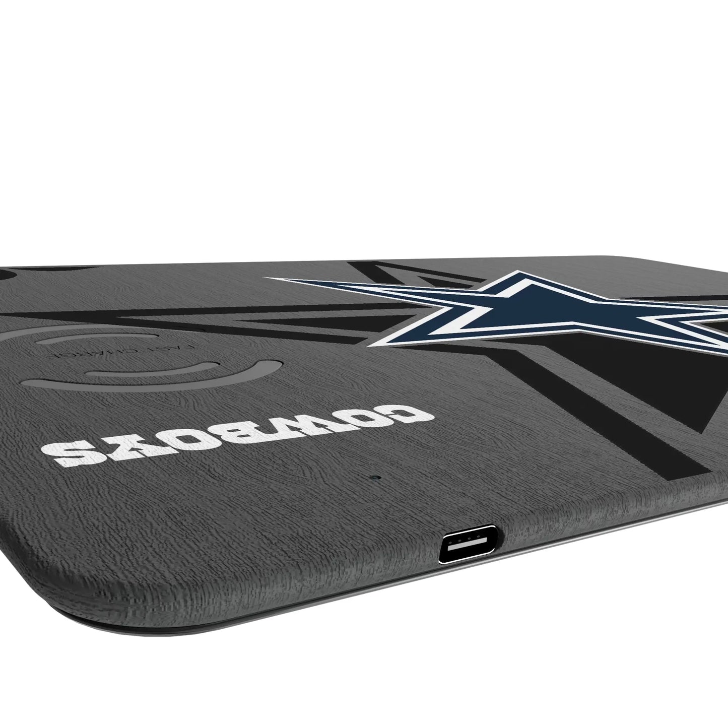 Dallas Cowboys Monocolor Tilt 15-Watt Wireless Charger and Mouse Pad