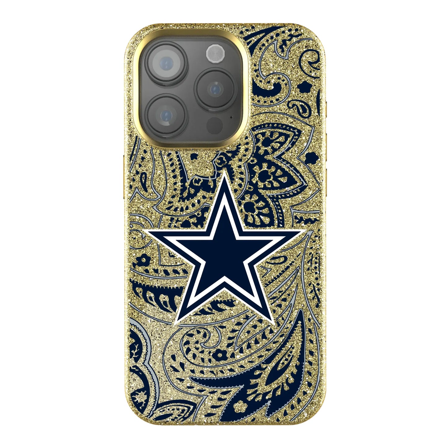 Dallas Cowboys Paisley Bling Phone Case for Apple iPhone