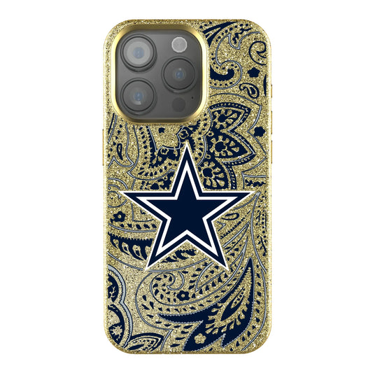 Dallas Cowboys Paisley Bling Phone Case for Apple iPhone
