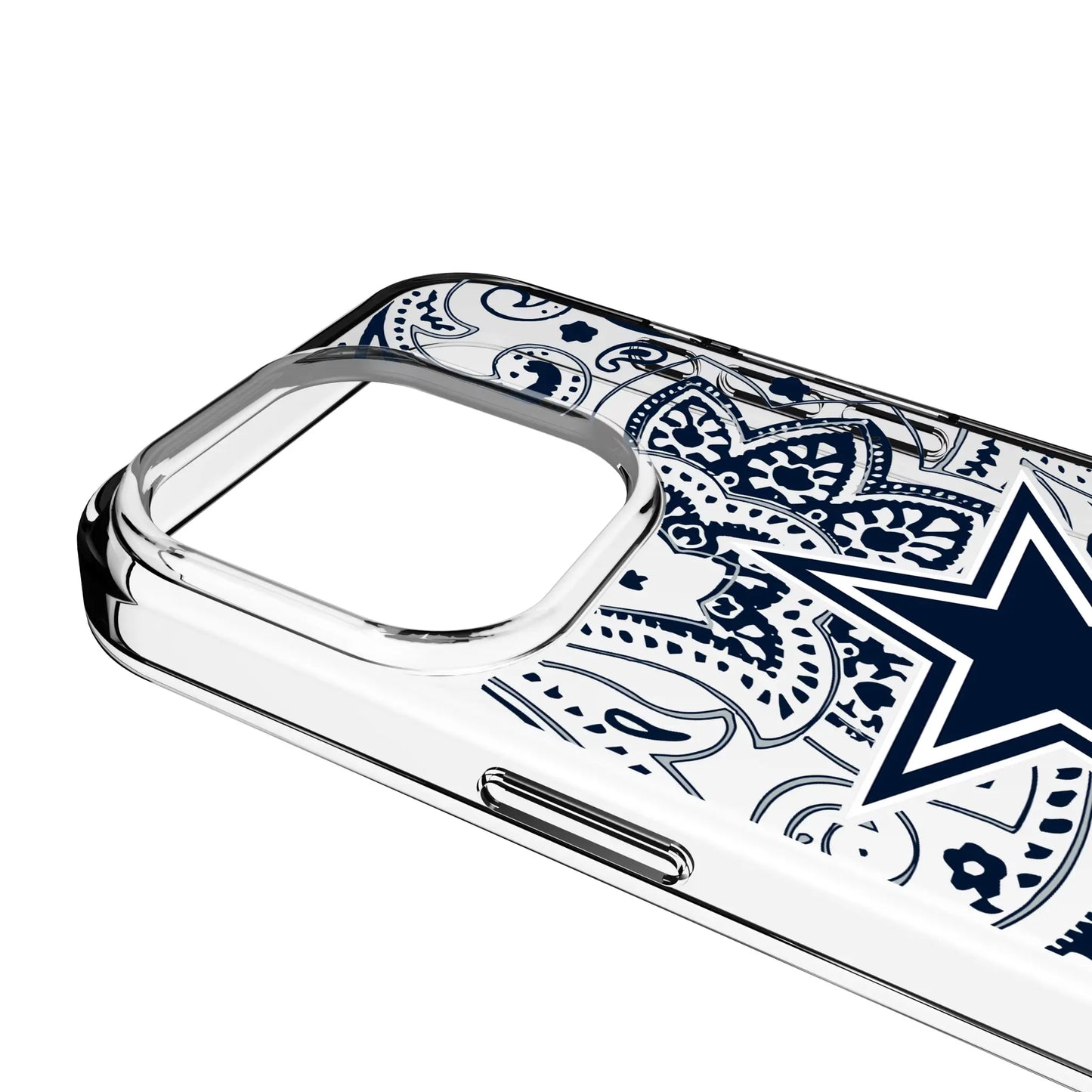 Dallas Cowboys Paisley Clear Phone Case for Apple iPhone