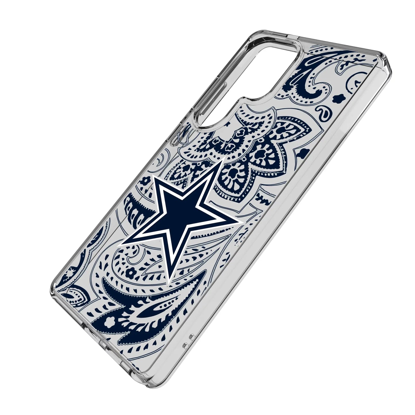 Dallas Cowboys Paisley Clear Phone Case for Samsung Galaxy