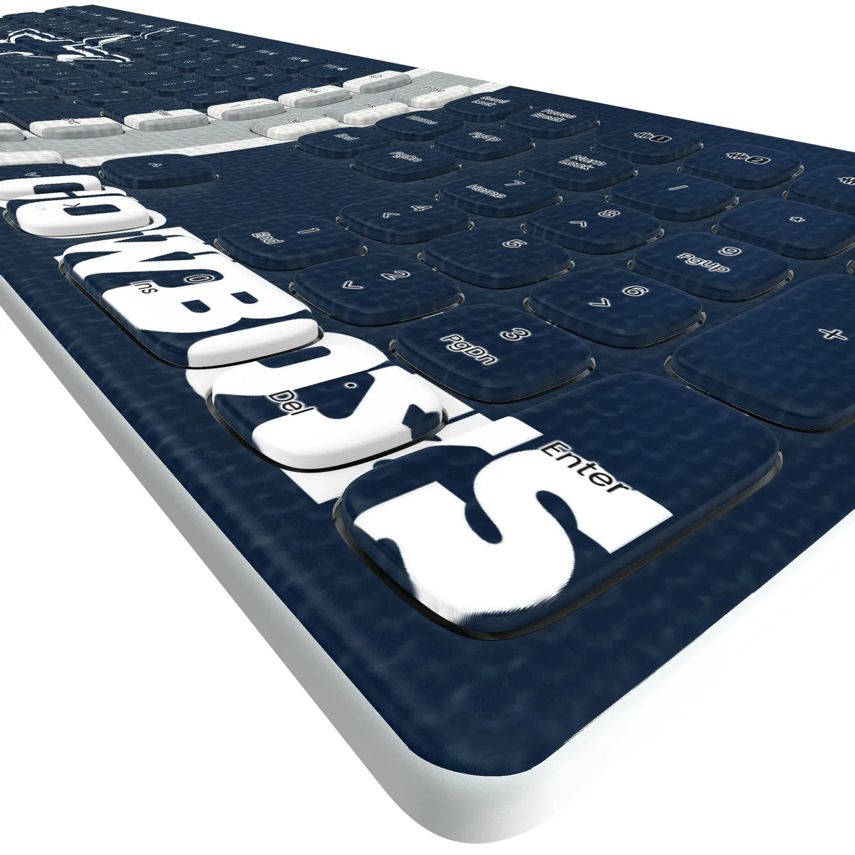 Dallas Cowboys Stripe Curved Wireless Keyboard