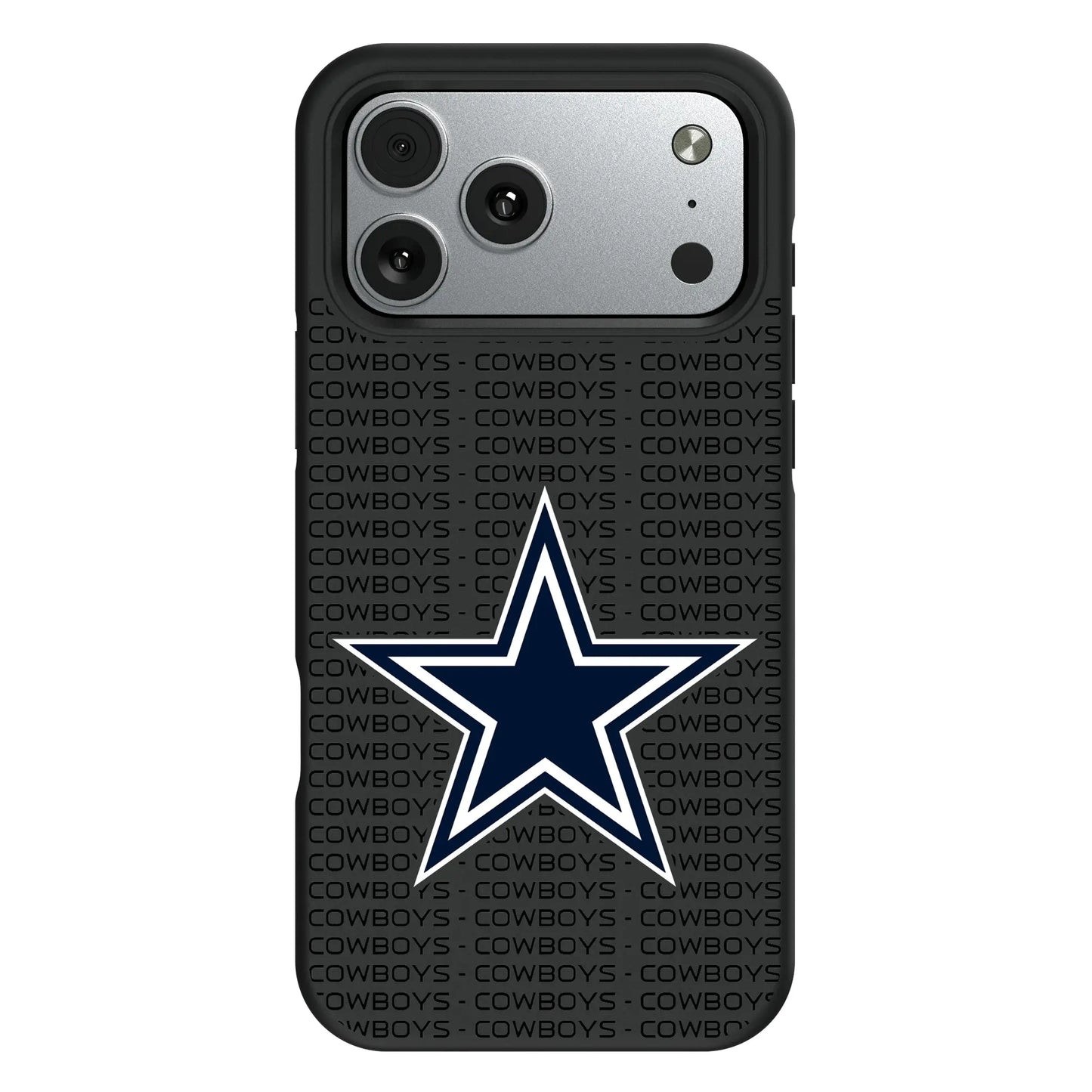 Dallas Cowboys Text Backdrop Bump Phone Case for Apple iPhone