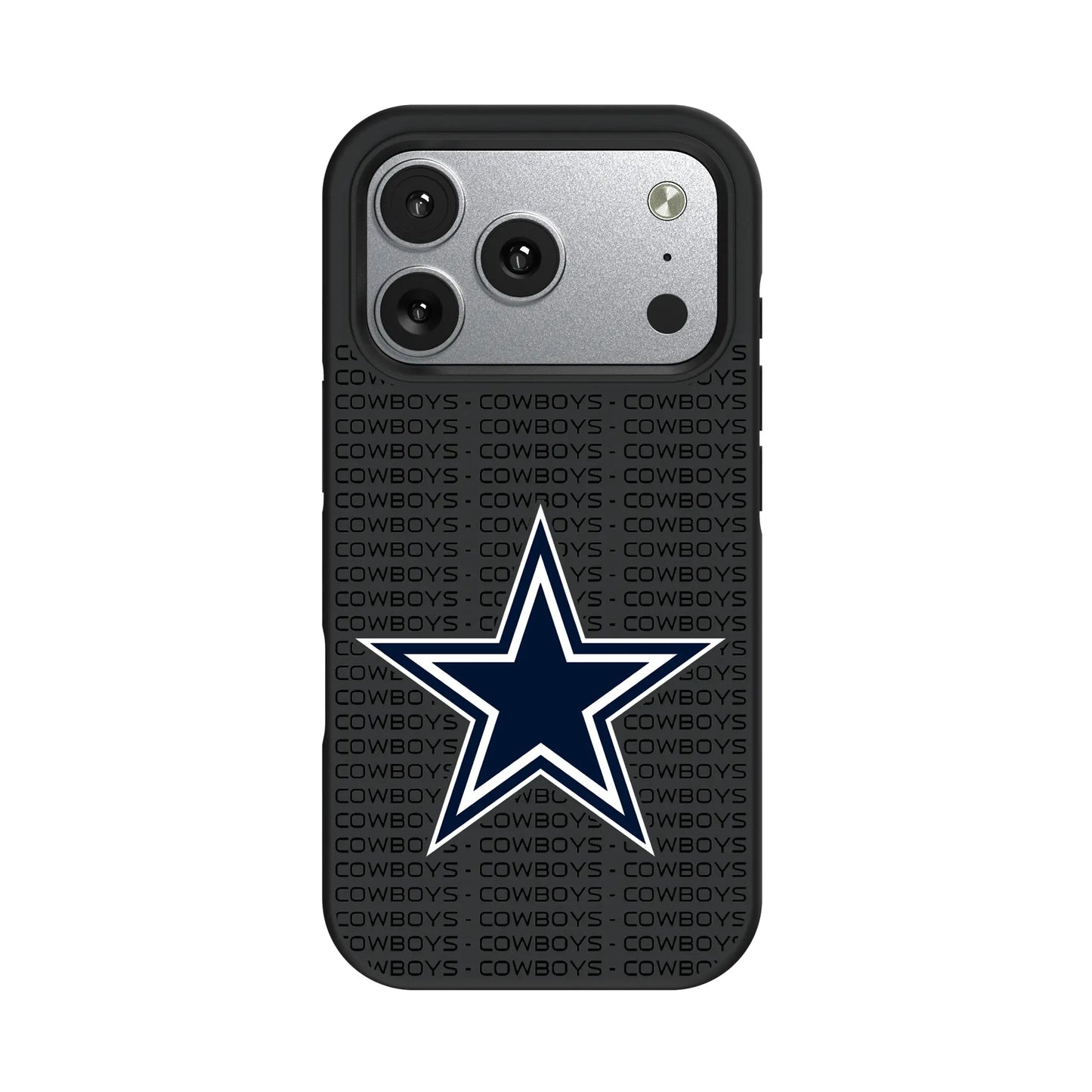 Dallas Cowboys Text Backdrop Bump Phone Case for Apple iPhone
