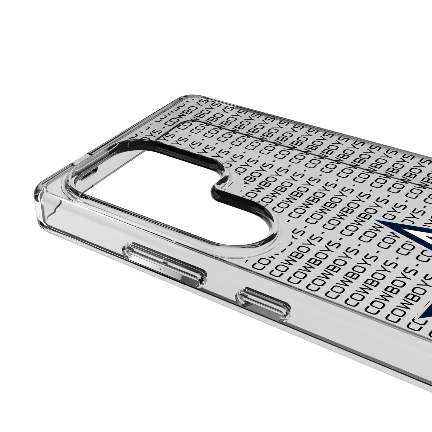 Dallas Cowboys Text Backdrop Clear Phone Case for Samsung Galaxy