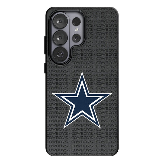 Dallas Cowboys Text Backdrop MagSafe Compatible Phone Case for Samsung Galaxy