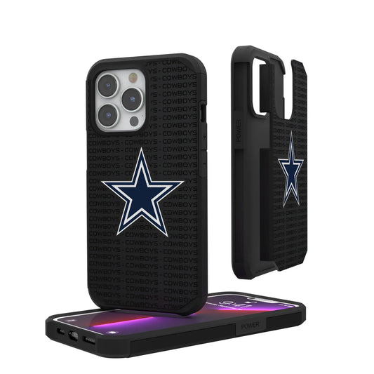 Dallas Cowboys Text Backdrop Rugged Phone Case for Apple iPhone