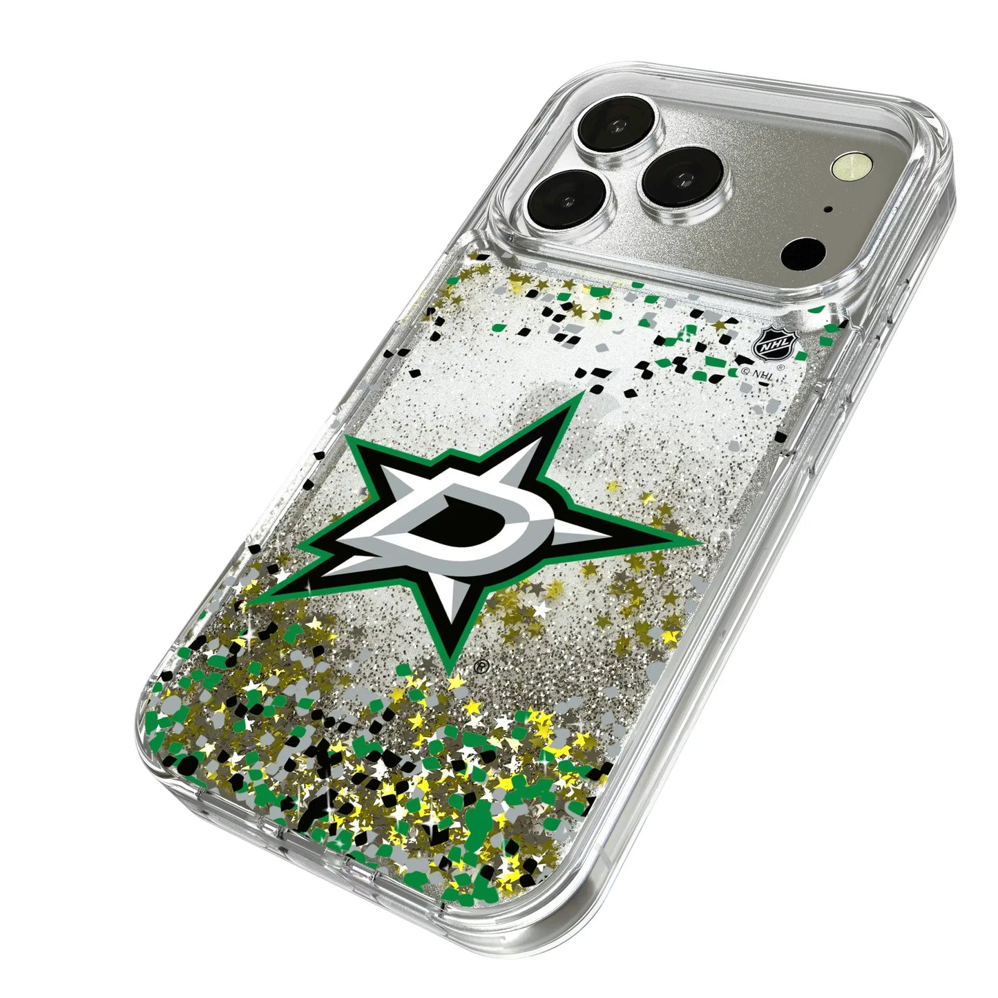 Dallas Stars Confetti Glitter Phone Case for Apple iPhone