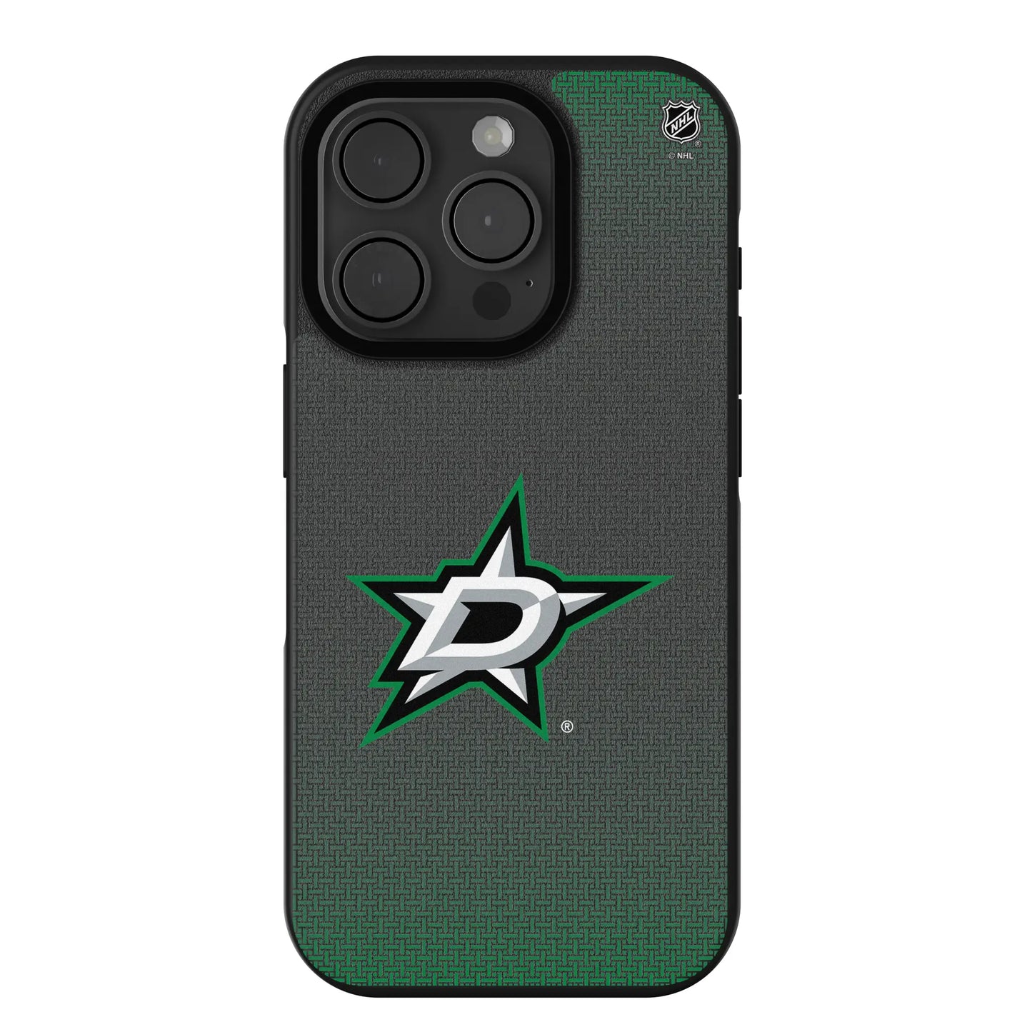 Dallas Stars Linen Bump Phone Case for Apple iPhone