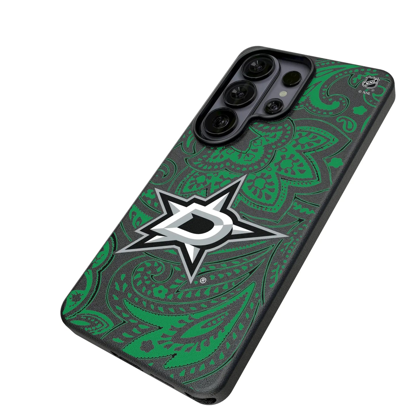 Dallas Stars Paisley MagSafe Compatible Phone Case for Samsung Galaxy