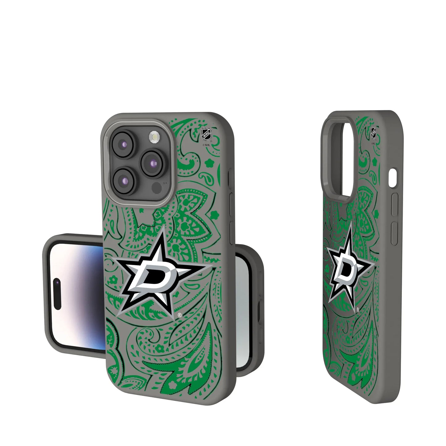 Dallas Stars Paisley Soft Touch Phone Case for Apple iPhone
