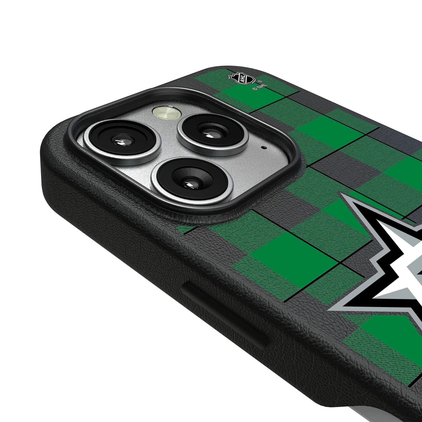 Dallas Stars Plaid MagSafe Compatible Phone Case for Apple iPhone