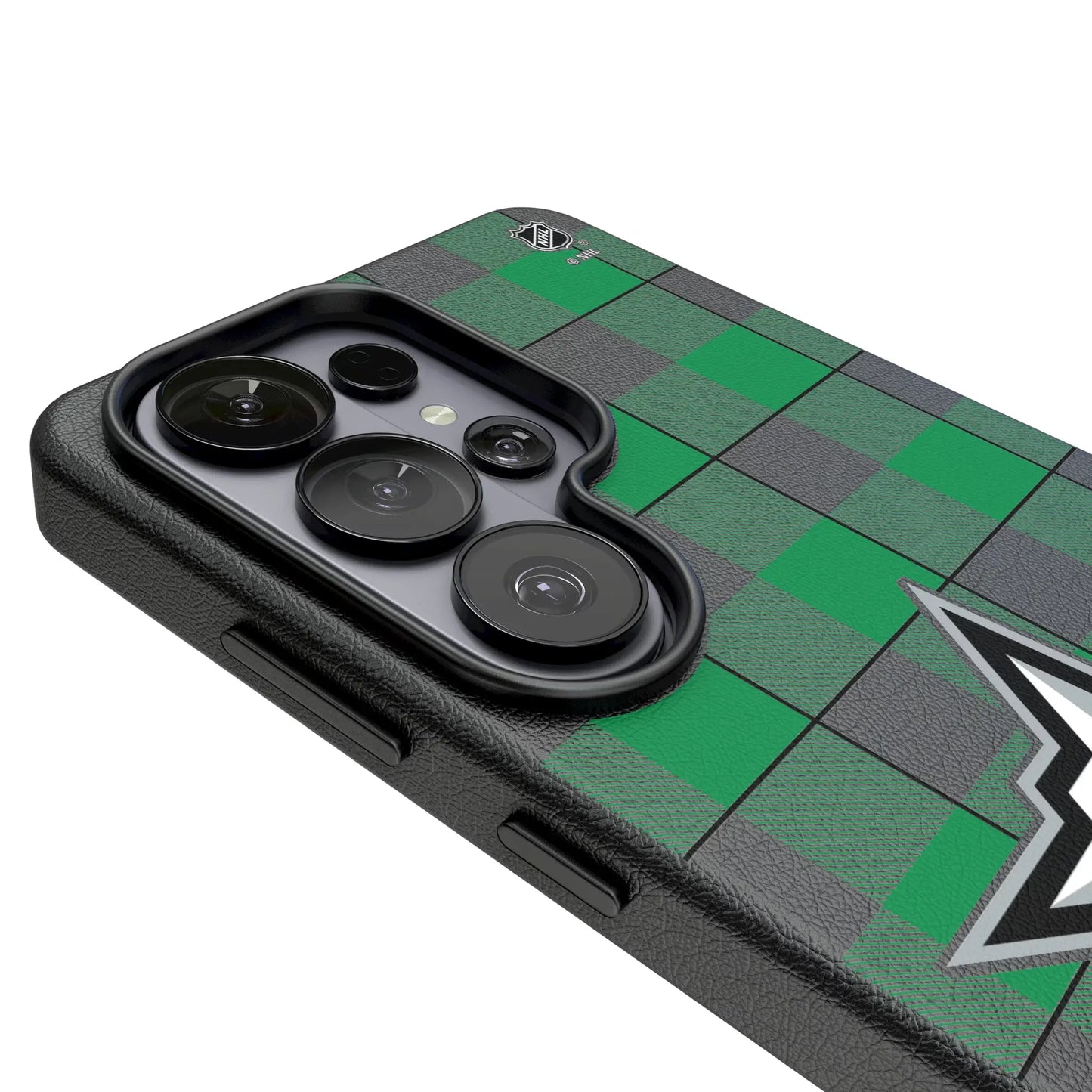 Dallas Stars Plaid MagSafe Compatible Phone Case for Samsung Galaxy
