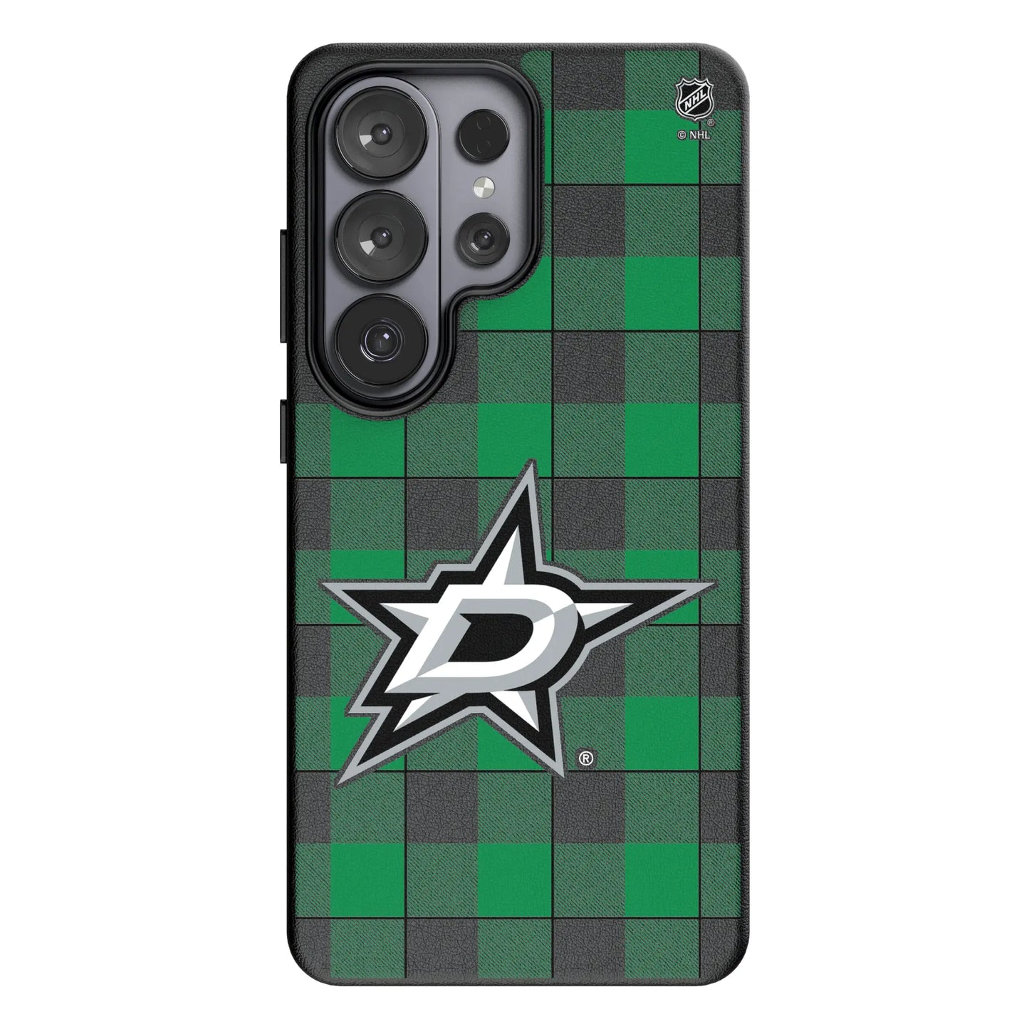 Dallas Stars Plaid MagSafe Compatible Phone Case for Samsung Galaxy