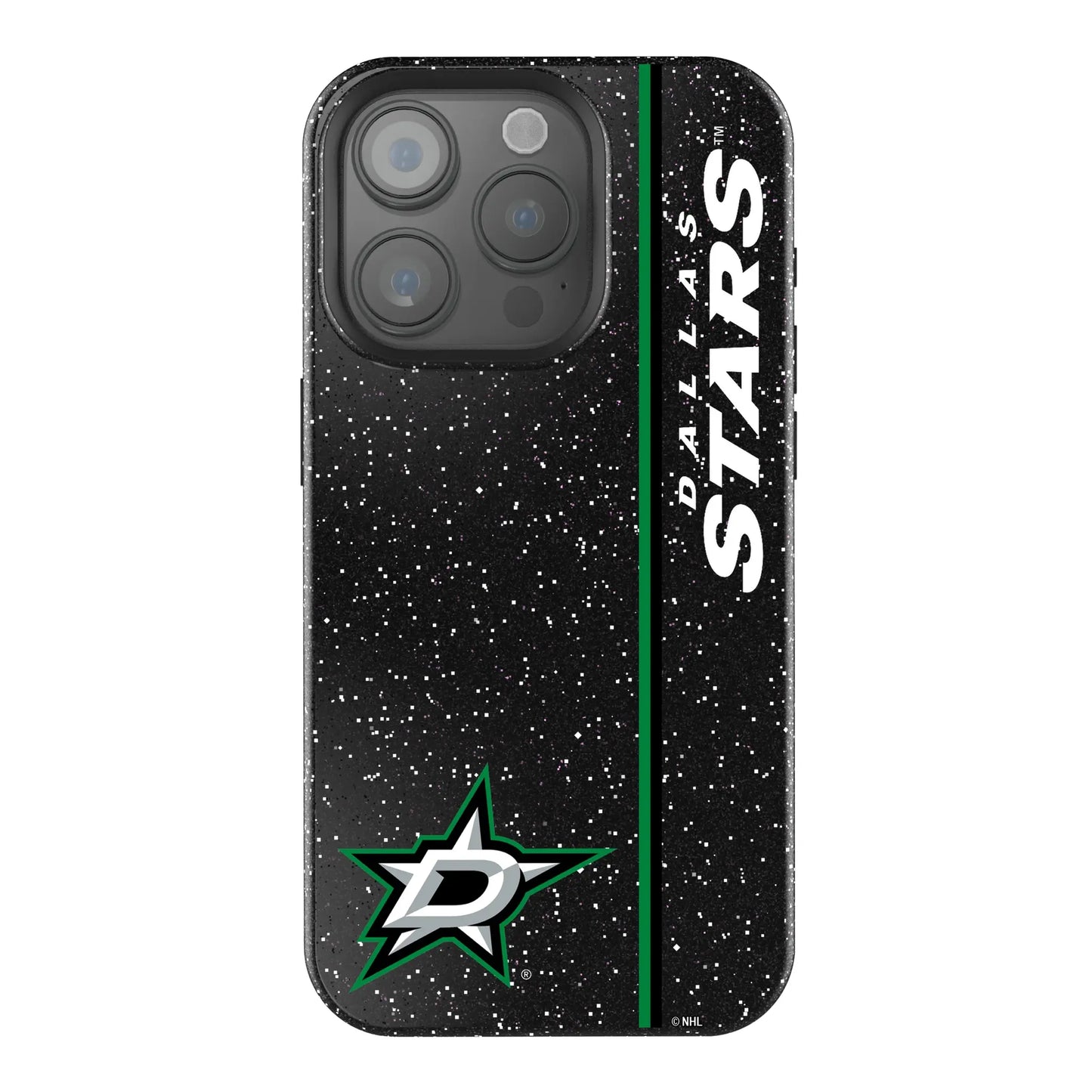 Dallas Stars Sidebar Black Bling Phone Case for Apple iPhone