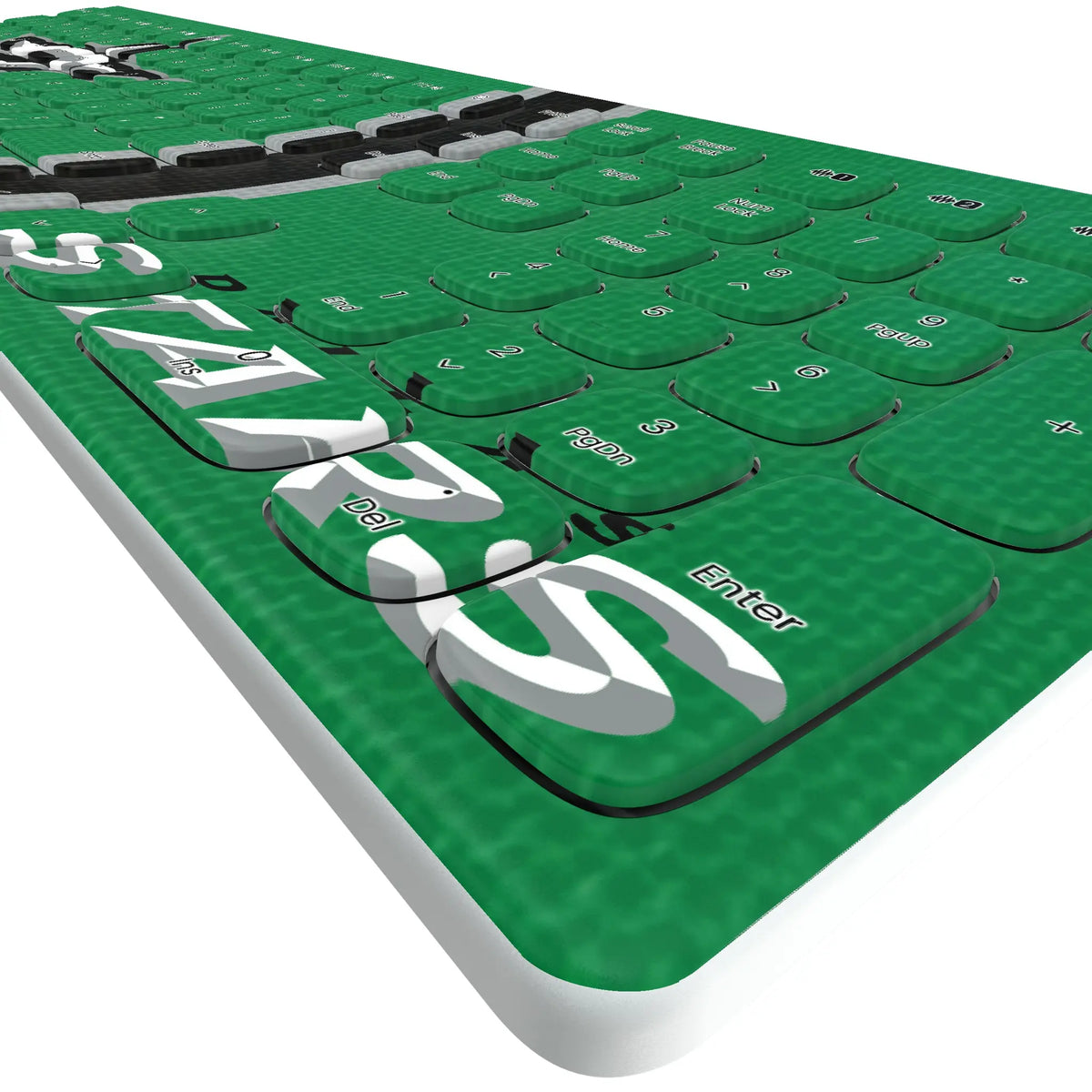 Dallas Stars Stripe Curved Wireless Keyboard