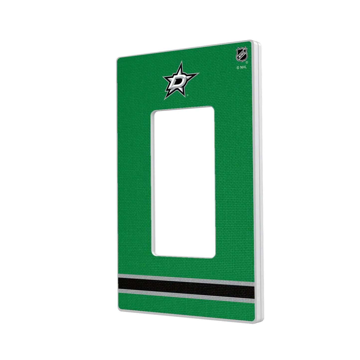 Dallas Stars Stripe Hidden-Screw Light Switch Plate