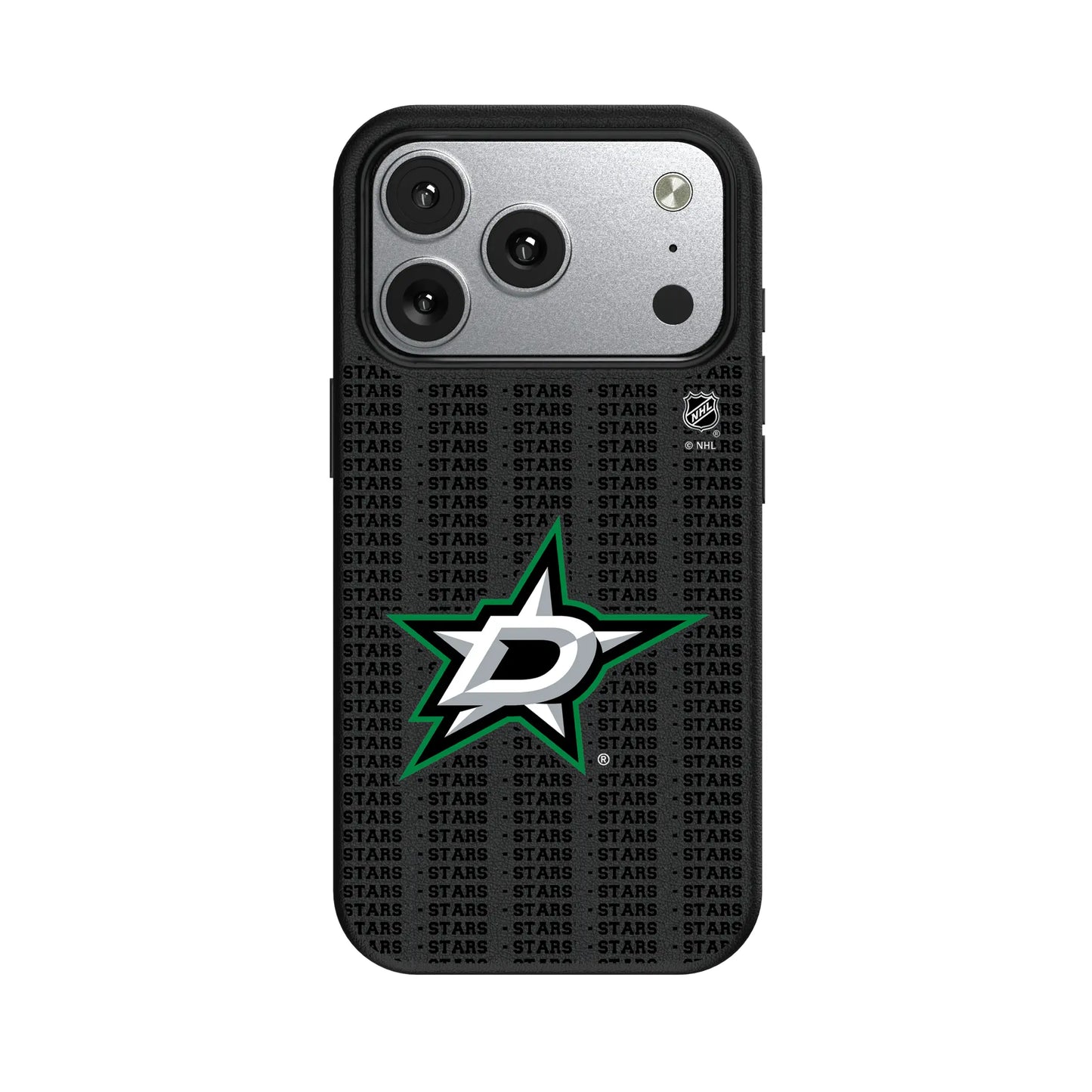Dallas Stars Text Backdrop MagSafe Compatible Phone Case for Apple iPhone