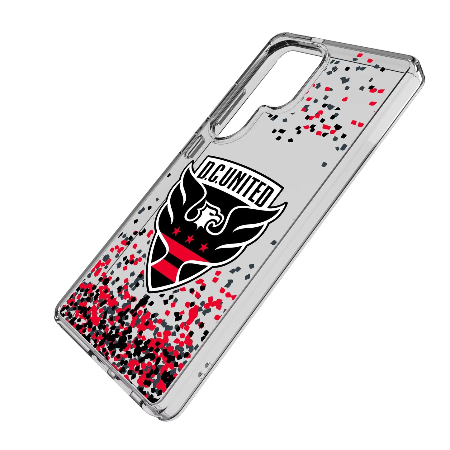 DC United Confetti Clear Phone Case for Samsung Galaxy