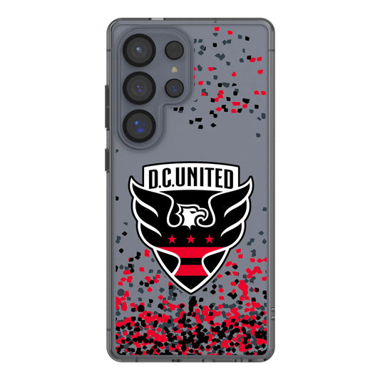 DC United Confetti Clear Phone Case for Samsung Galaxy