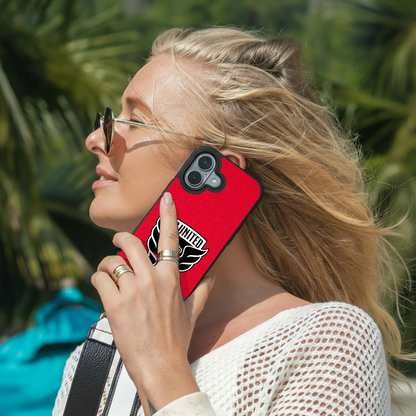 DC United Diagonal Stripe Bump Phone Case for Apple iPhone