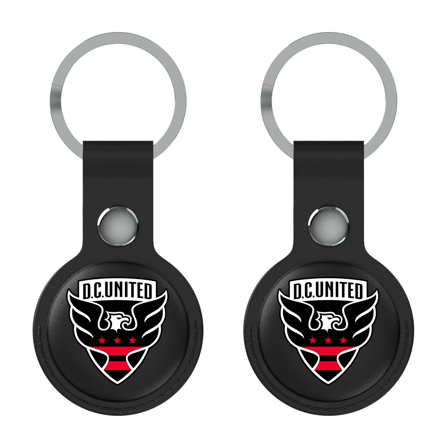 DC United Insignia Black Airtag Holder 2-Pack