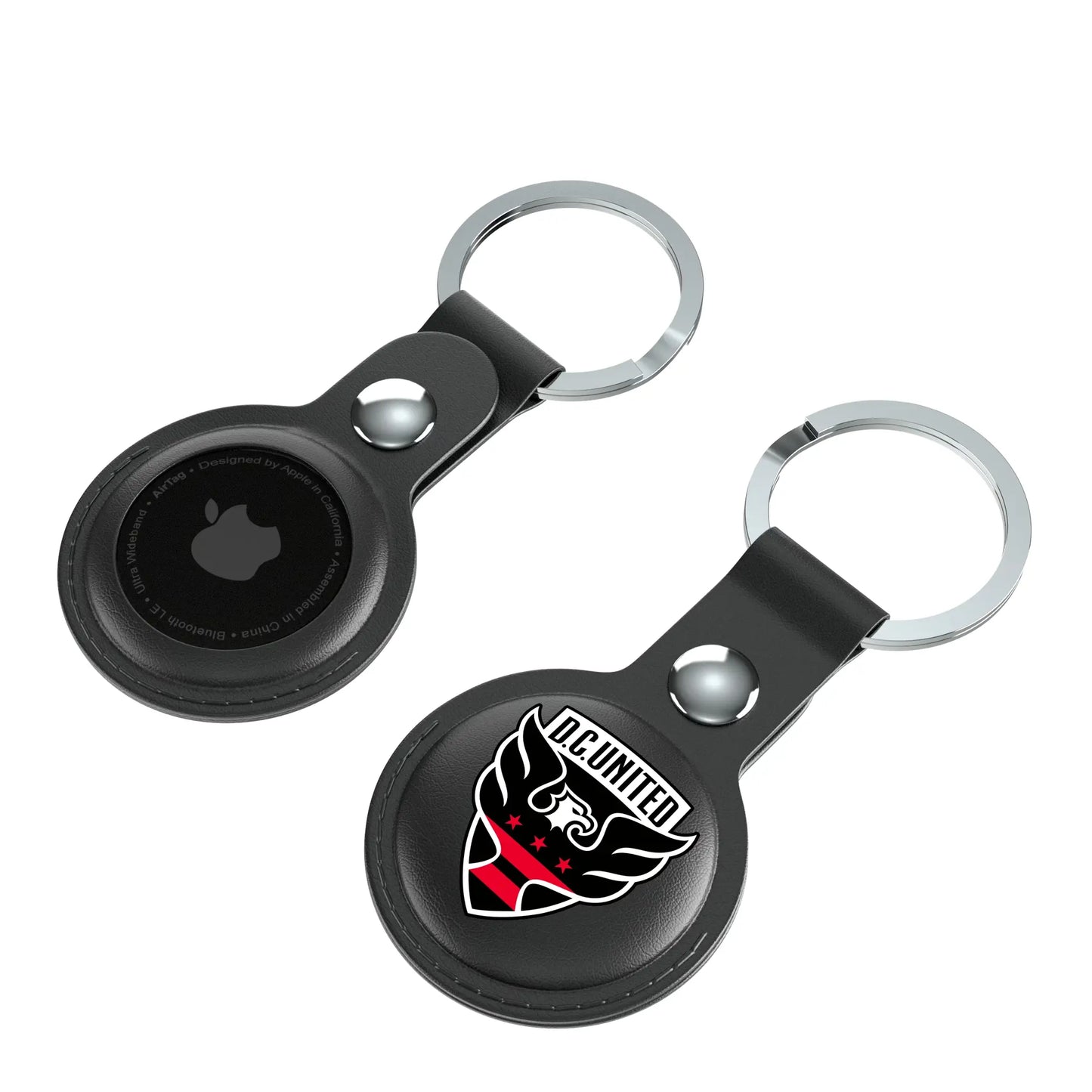 DC United Insignia Black Airtag Holder 2-Pack
