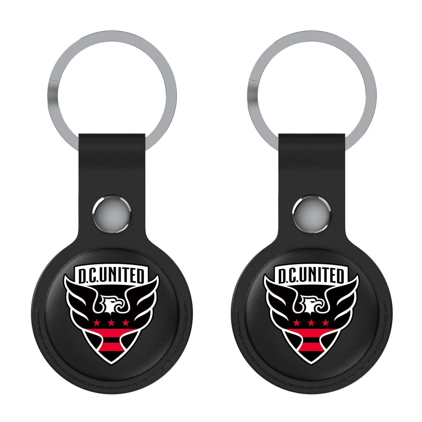 DC United Insignia Black Airtag Holder 2-Pack