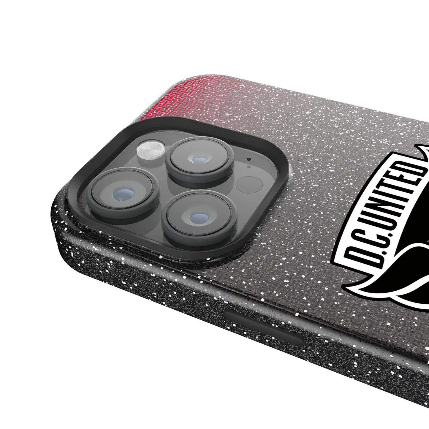 DC United Linen Black Bling Phone Case for Apple iPhone