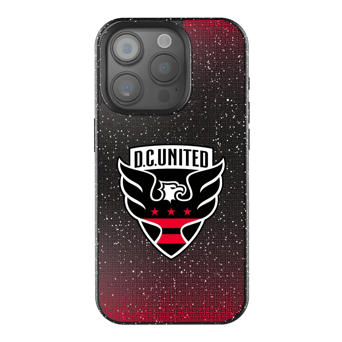 DC United Linen Black Bling Phone Case for Apple iPhone