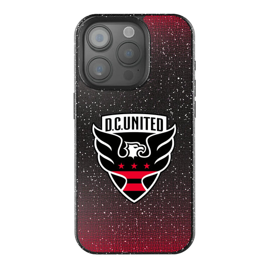 DC United Linen Black Bling Phone Case for Apple iPhone