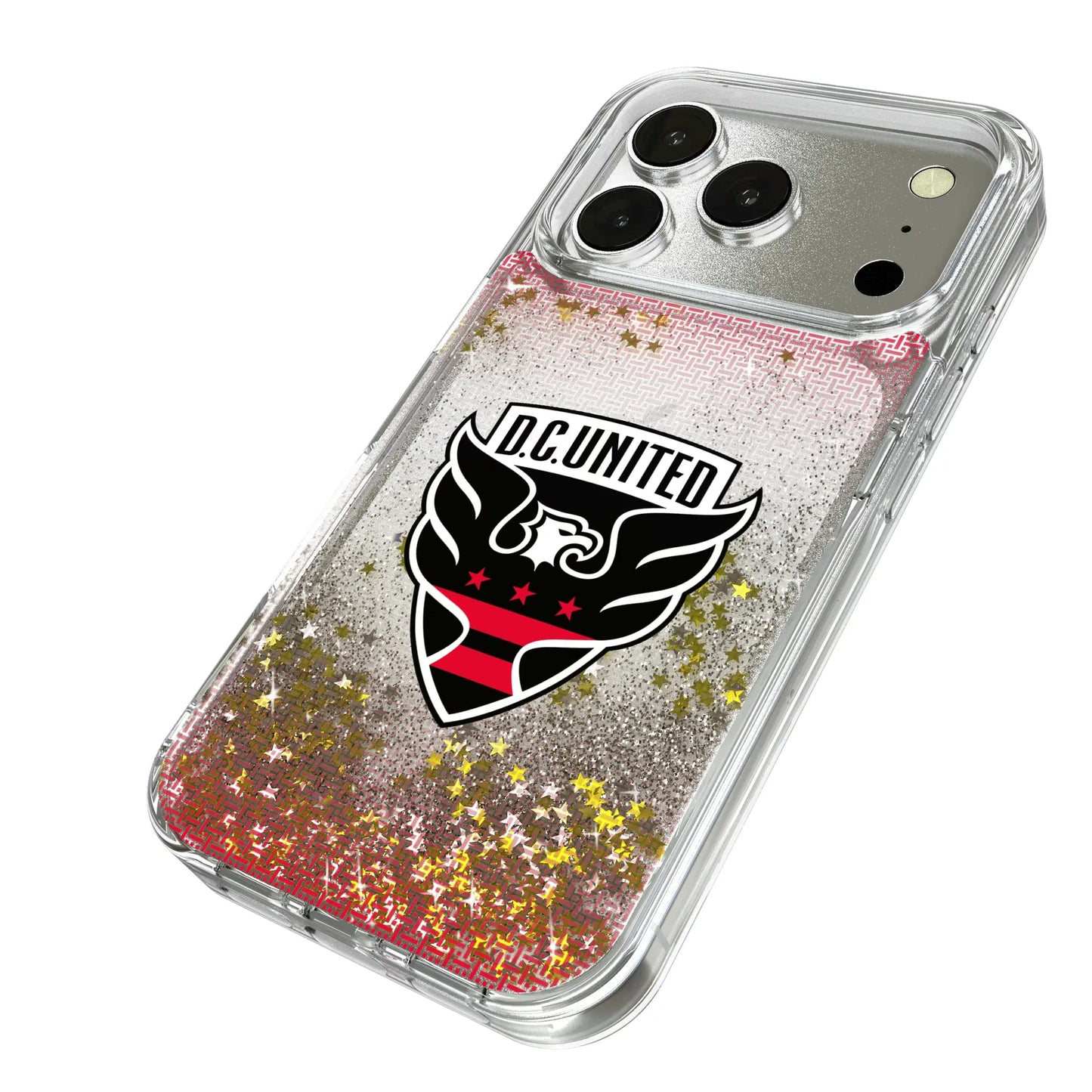 DC United Linen Glitter Phone Case for Apple iPhone