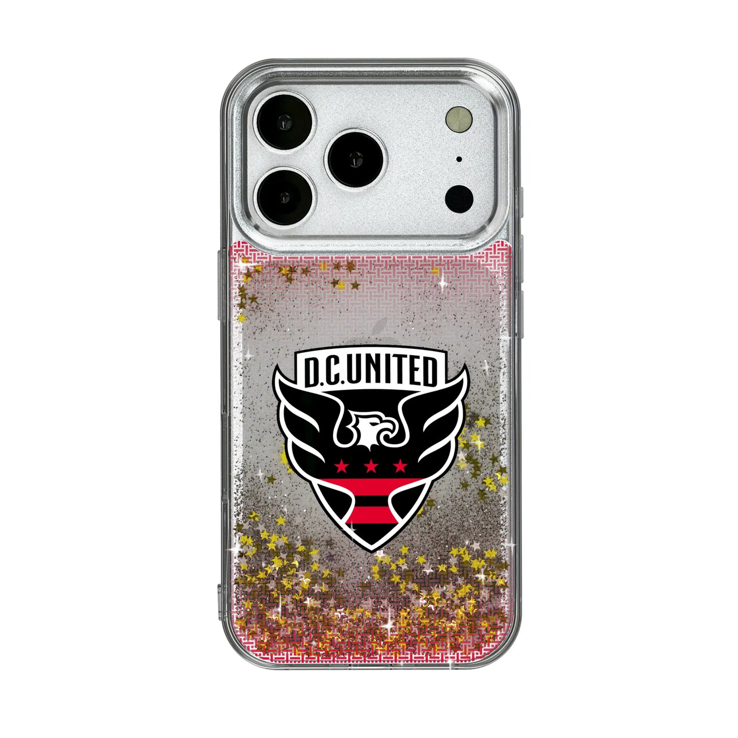 DC United Linen Glitter Phone Case for Apple iPhone